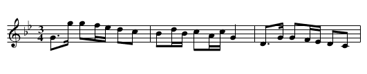 Polonäs, sexdregasamlingen del 3 nr 4 - staff notation
