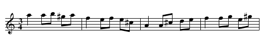 Polonäs ur Anders PlanMarcks notbok (nr 19) - staff notation