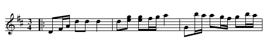 Polonäs ur Andreas Dahlgrens notbok nr 1 - staff notation