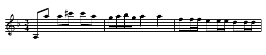 Polonäs - staff notation