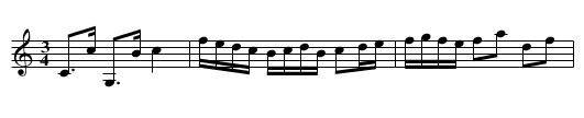 Polonäs - staff notation