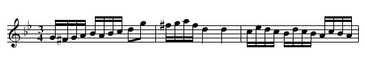 Polonäs - staff notation