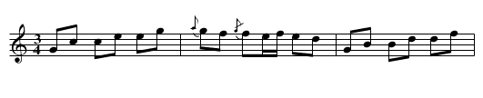 Polonäs - staff notation