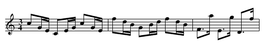 Polonäs - staff notation