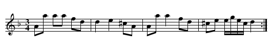 Polonäs - staff notation