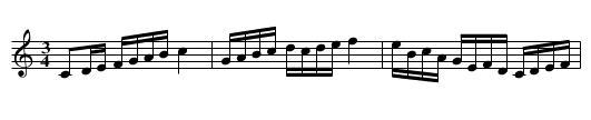 Polonäs - staff notation