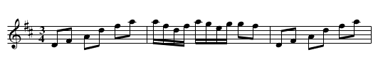 Polonäs - staff notation