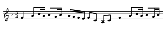 Polonäs - staff notation