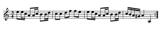 Polonäs - staff notation