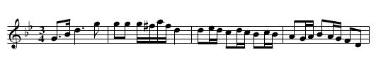 Polonäs - staff notation