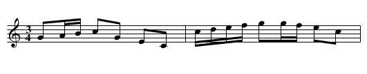 Polonäs - staff notation