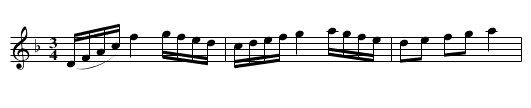 Polonesse in D moll no 2 ur Anders Larssons notbok - staff notation
