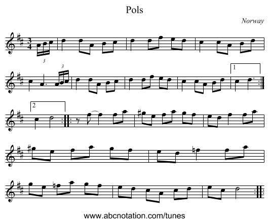 Pols - staff notation