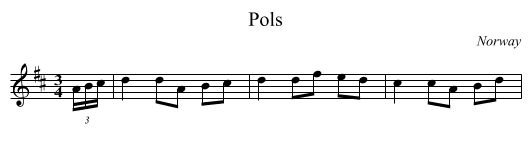 Pols - staff notation
