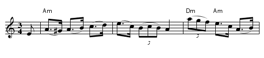 Polsdans I - staff notation