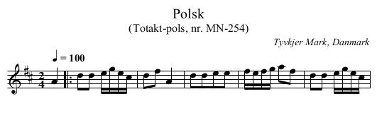 Polsk - staff notation