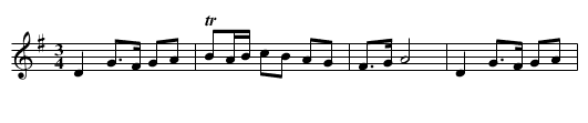 Polska (allmän) - staff notation