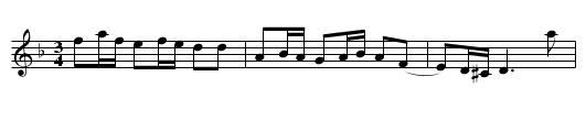 Polska efter Anders Eriksson Moberg, Älvros - staff notation