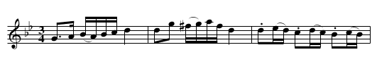 Polska efter Anders Eriksson Moberg - staff notation
