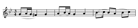 Polska efter Axel Emil Björk - staff notation