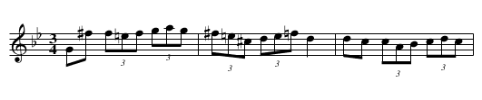 Polska efter Blinda Jan - staff notation