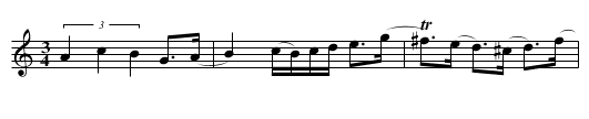 Polska efter Bränd Jon - staff notation