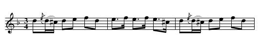 Polska efter Bruun - staff notation