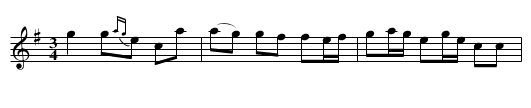 Polska efter C G &Aring;strand - staff notation