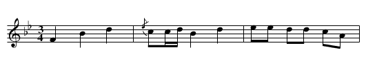 Polska efter Carl Sved - staff notation
