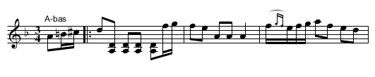 Polska efter Erlandsson - staff notation