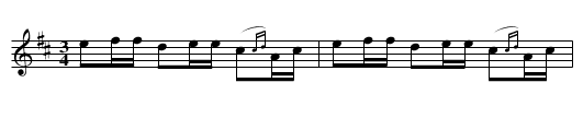 Polska efter Gustrin - staff notation