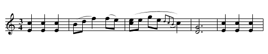 Polska efter J.A. Nordlinger - staff notation