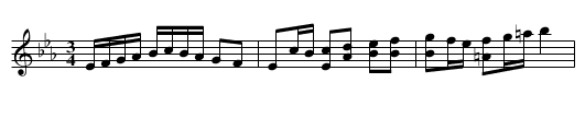 Polska efter Jakob Adolf Hägg - staff notation