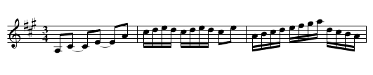 Polska efter Johan August Ericsson - staff notation