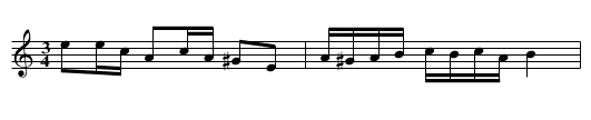 Polska efter Johan Eric Blomgren - staff notation