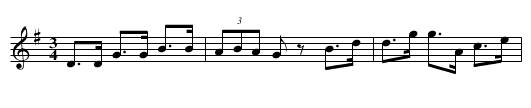 Polska efter Johan Lundin - staff notation