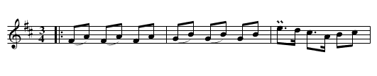 Polska efter Johan Olsen Tajet (kort trea) - staff notation