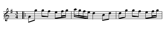 Polska efter Karl Andersson, - staff notation