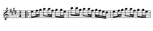 Polska efter Kus-Erik - staff notation