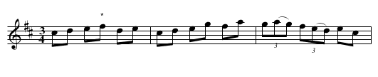 Polska efter Lapp Nils - staff notation
