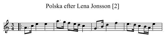 Polska efter Lena Jonsson [2] - staff notation