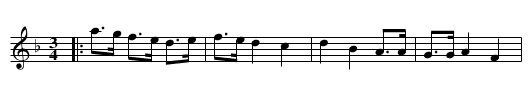 Polska efter Minå Per - staff notation
