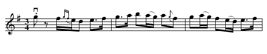 Polska efter Munter Johan - staff notation
