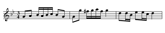 Polska efter Nils Olsson - staff notation