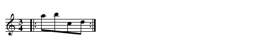 Polska efter NN - staff notation