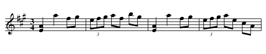 Polska efter Olof Andersson - staff notation