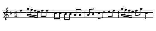 Polska efter Olof Nordblad - staff notation