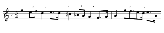 Polska efter Omas Per - staff notation