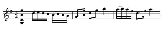 Polska efter Rosenlöf - staff notation
