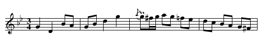 Polska efter Snickar Erik - staff notation